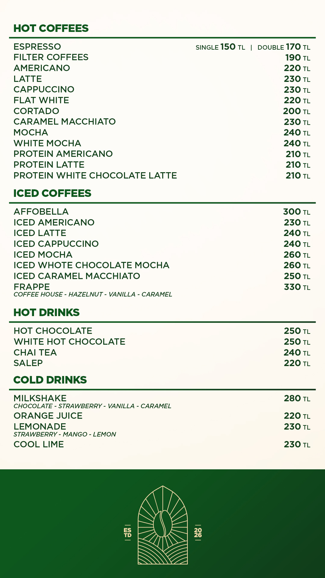 Bellapais Coffee House Menü - Sayfa 2