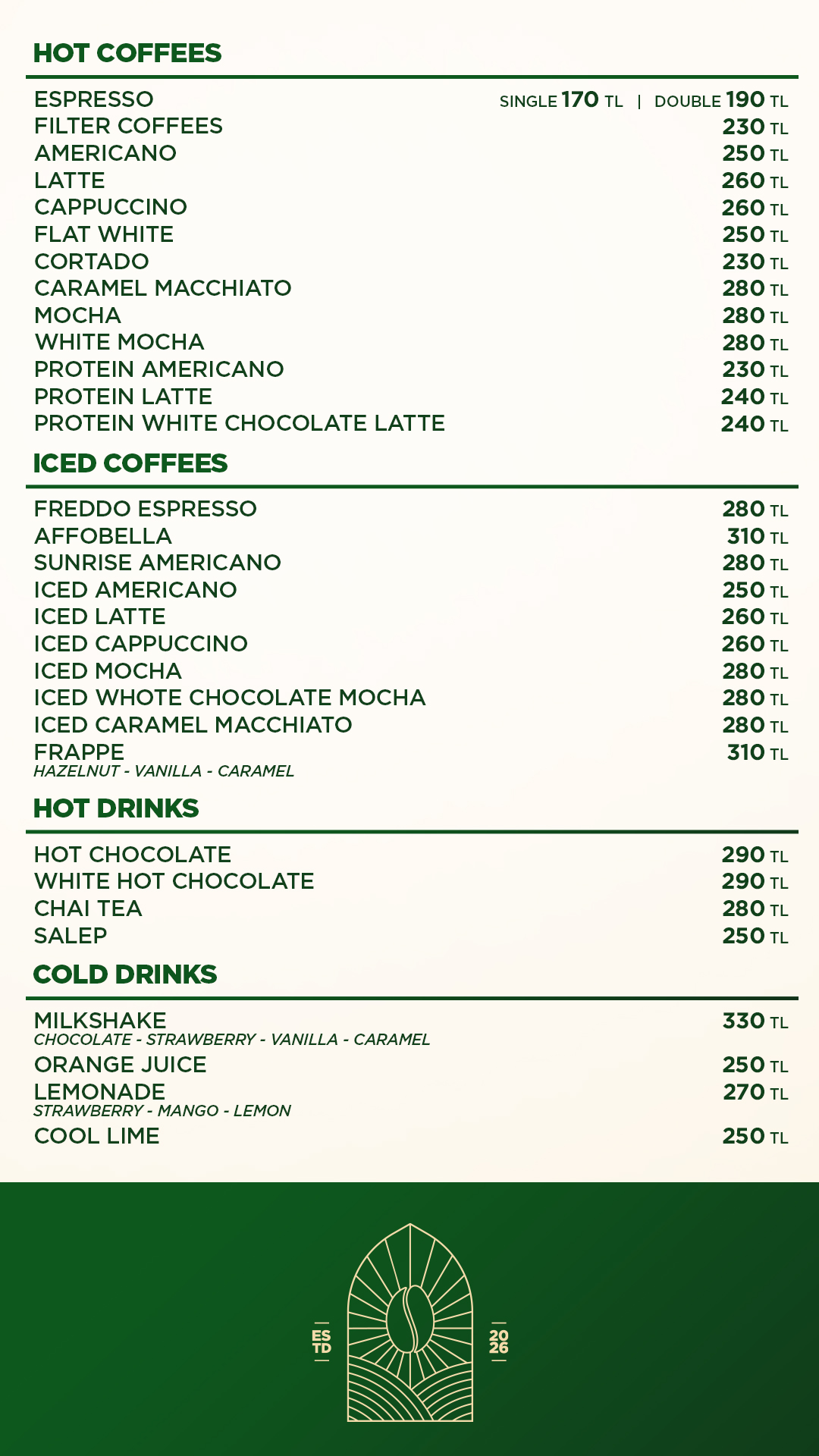 Bellapais Coffee House Menü - Sayfa 2